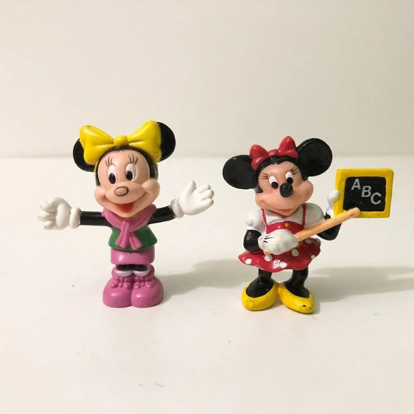 Vintage Disney Figures Arco Applause Mickey Minnie Mouse Ducktales Bully  Goofy - Picture 2 of 16